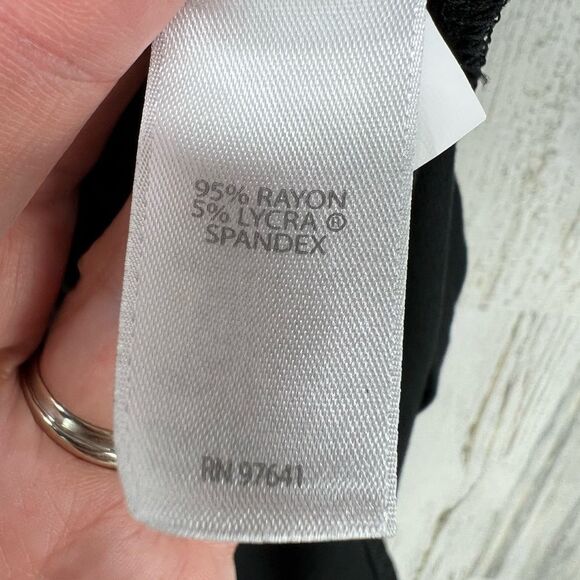 J. Jill Wearever Collection Black Cowl Neck Tunic Top Womens Medium - Picture 3 of 7